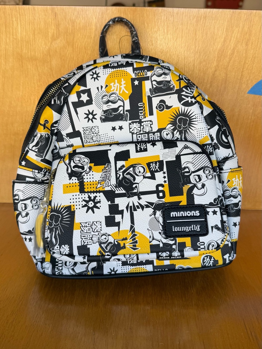 RARE Loungefly Minions Kids Backpack - Yellow, Black & White